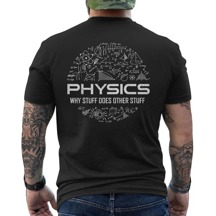 Physics Physics Lover Physics Humor Men's Back Print T-shirt