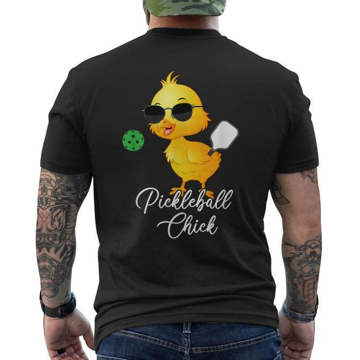 Pickleball Chick Pickleball Men's Back Print T-shirt