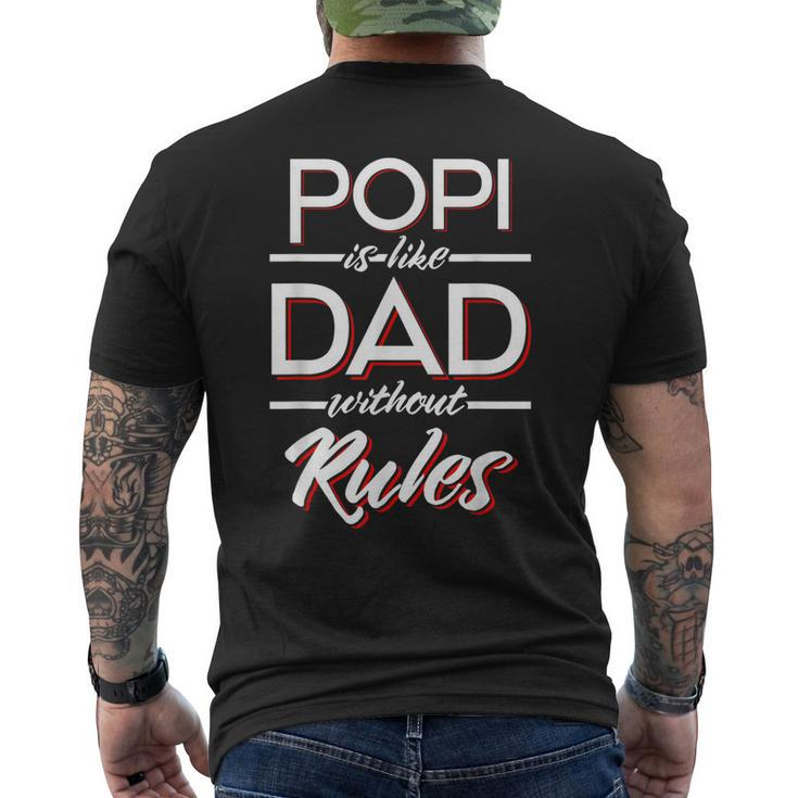 Popi Like A Dad Without Rules Men's Back Print T-shirt