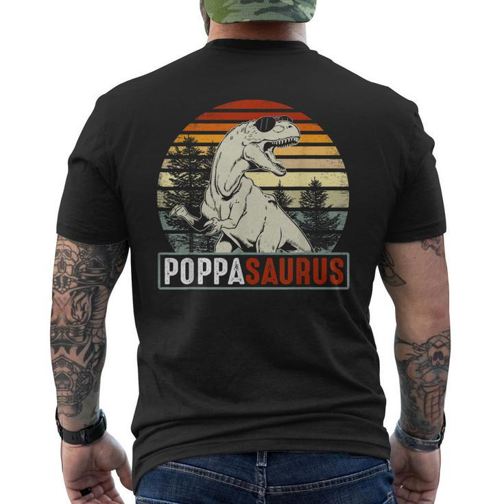 Poppasaurus Poppa Saurus Dinosaur Vintage Mens Back Print T-shirt