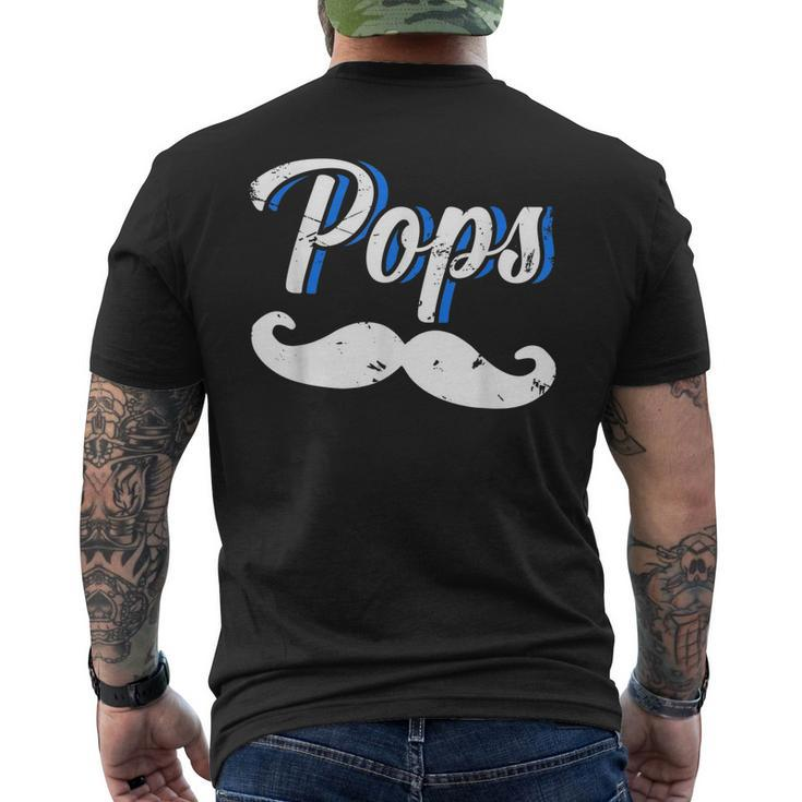Pops Poppa Papa Father Dad Daddy Husband Stepdad Grandpa Gift For Mens Mens Back Print T-shirt