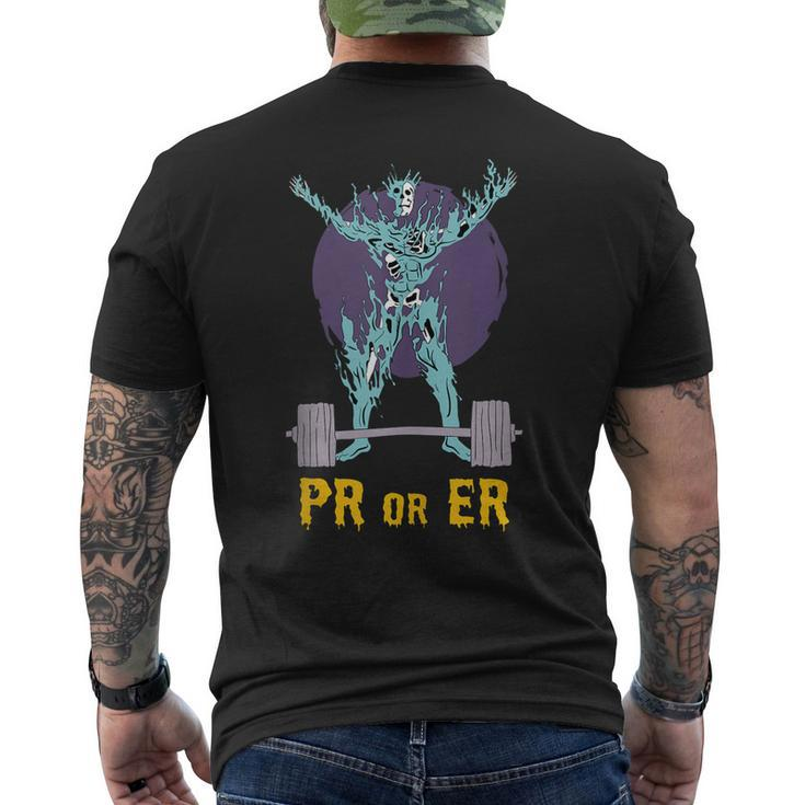 Pr Or Er Weightlifting Bodybuilding Fitness Gym Men's Back Print T-shirt