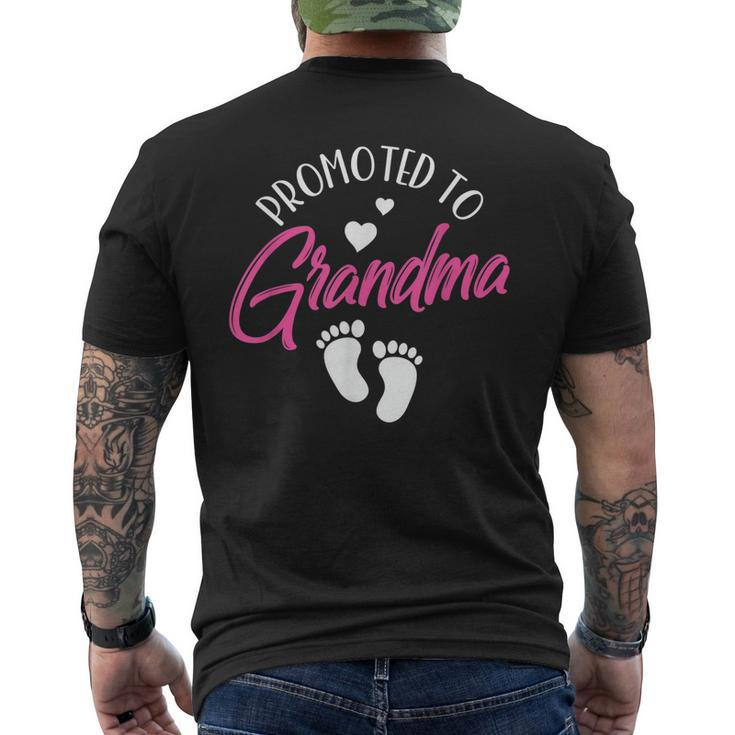 Promoted To Grandma First Time Grandparent Pregnant Cute Men's Back Print T-shirt
