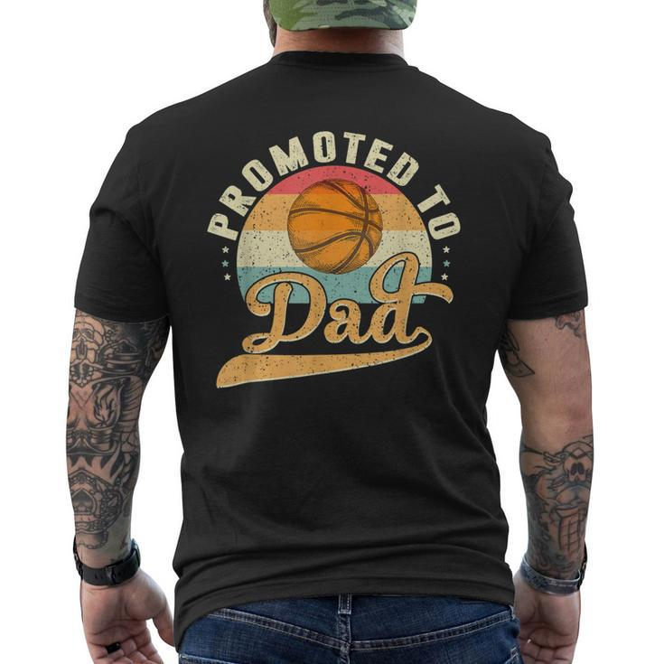 Promoted To Daddy Expecting Soon To Be Dad Father Basketball Mens Back Print T-shirt