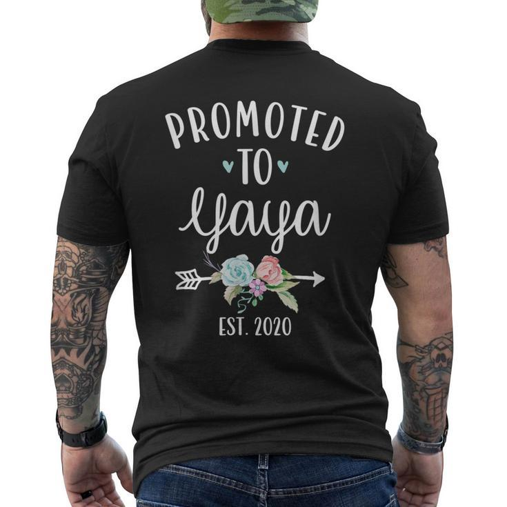 Promoted To Yaya 2020 Grandparents Day Men's Back Print T-shirt