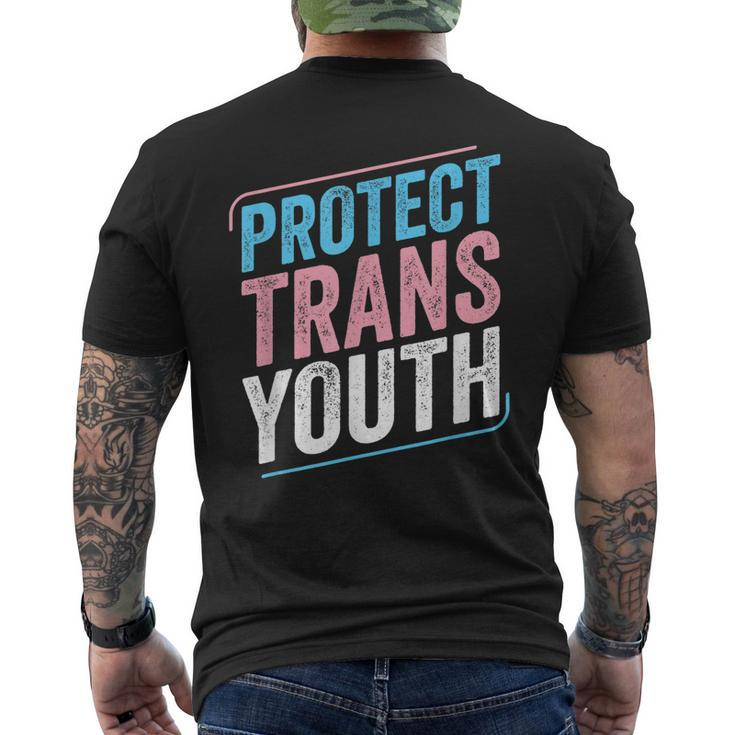 Protect Trans Youth Trans Pride Transgender Lgbt Men's Back Print T-shirt