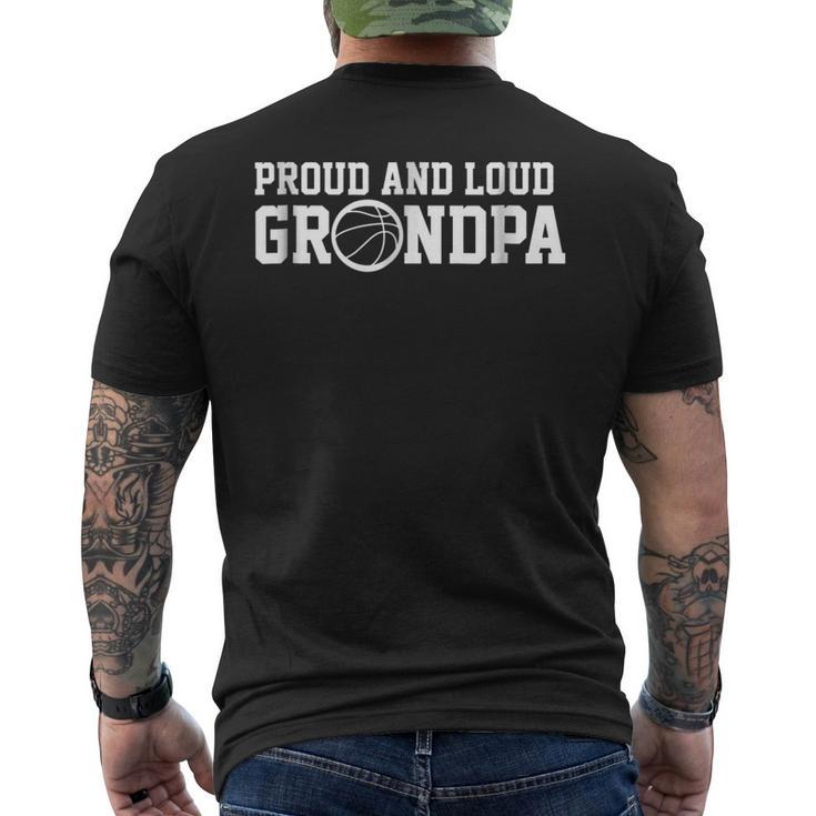 Proud & Loud Basketball Grandpa Sport Men's Back Print T-shirt