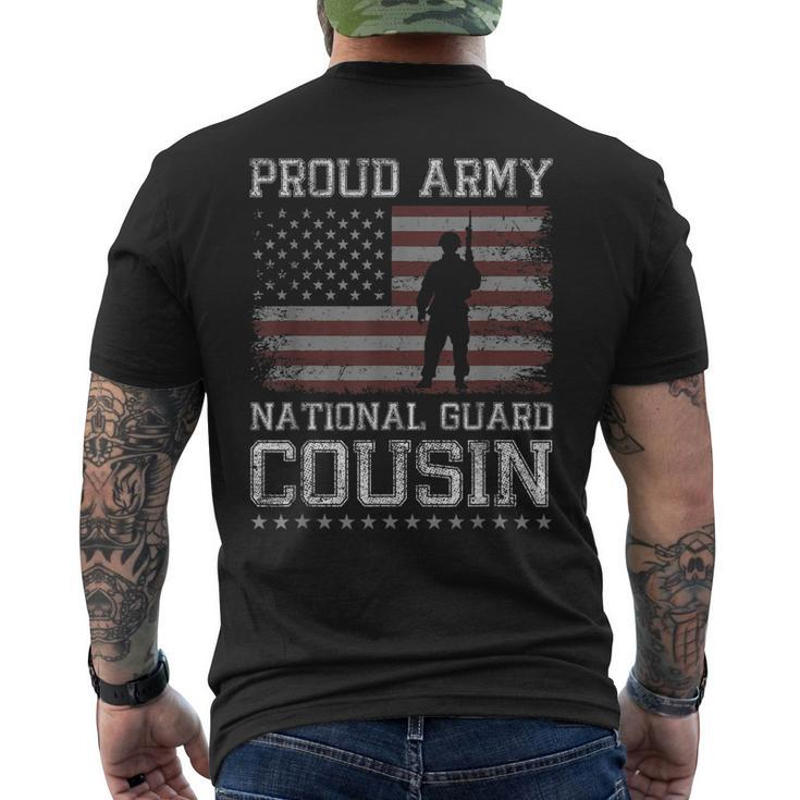 Proud Army National Guard Cousin  Us Military Gift Gift For Mens Mens Back Print T-shirt