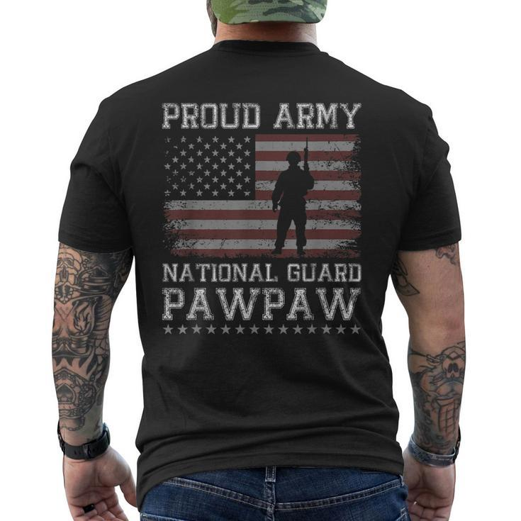 Proud Army National Guard Pawpaw  Us Military Gift Gift For Mens Mens Back Print T-shirt