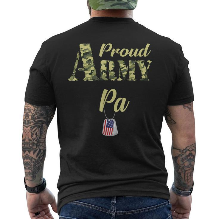 Proud Army Pa Military Pride Gift For Mens Mens Back Print T-shirt