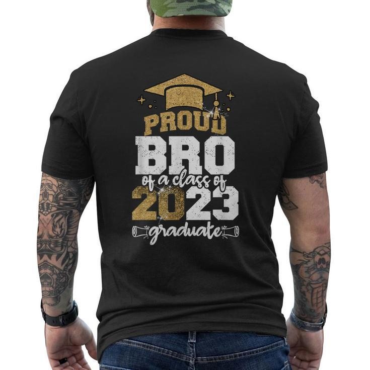 Proud Bro Of A Class Of 2023 Graduate  Mens Back Print T-shirt