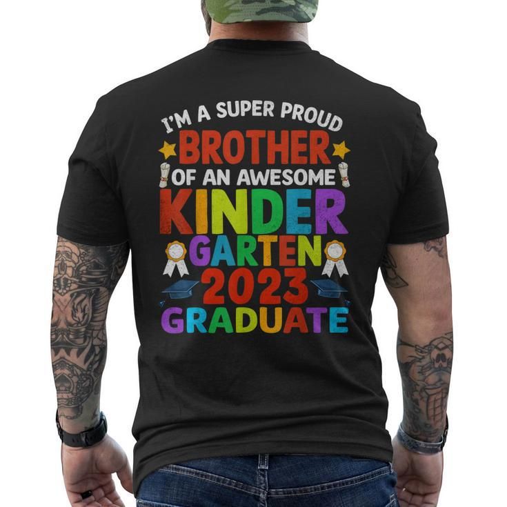 Proud Brother Of Awesome Kindergarten Graduated Graduation Mens Back Print T-shirt