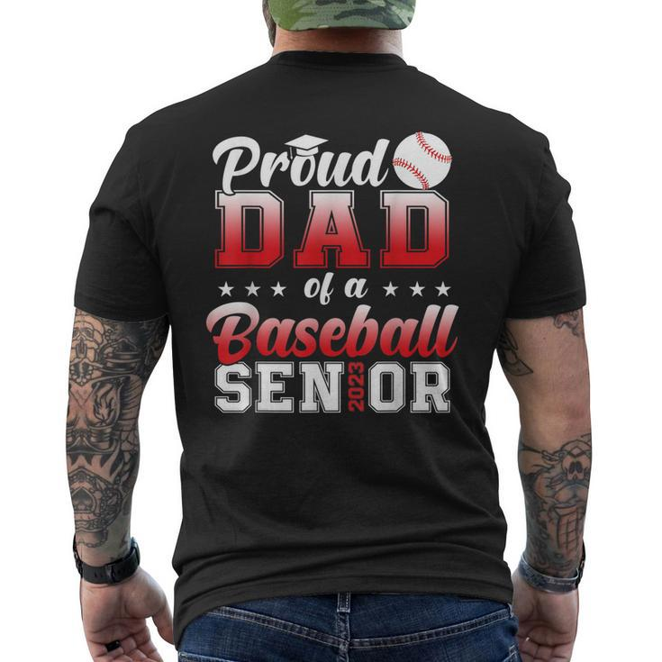 Proud Dad Of A Baseball Senior 2023 Class Of 2023 Men's Back Print T-shirt