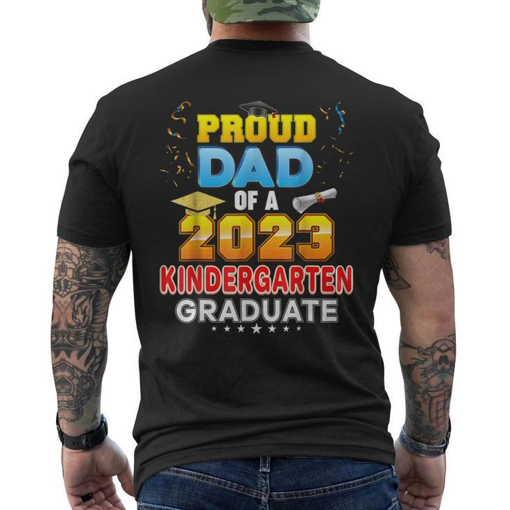 Proud Dad Of A Class Of 2023 Kindergarten Graduation Mens Back Print T-shirt