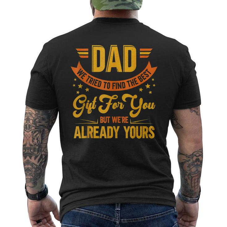 Proud Father Dad Joke Fathers Day For Dad Men's T-shirt Back Print
