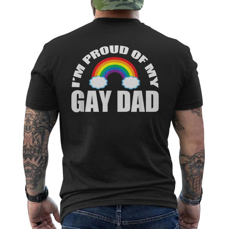 Im Proud Of My Gay Dad Lgbt Son Daughter Men's Back Print T-shirt