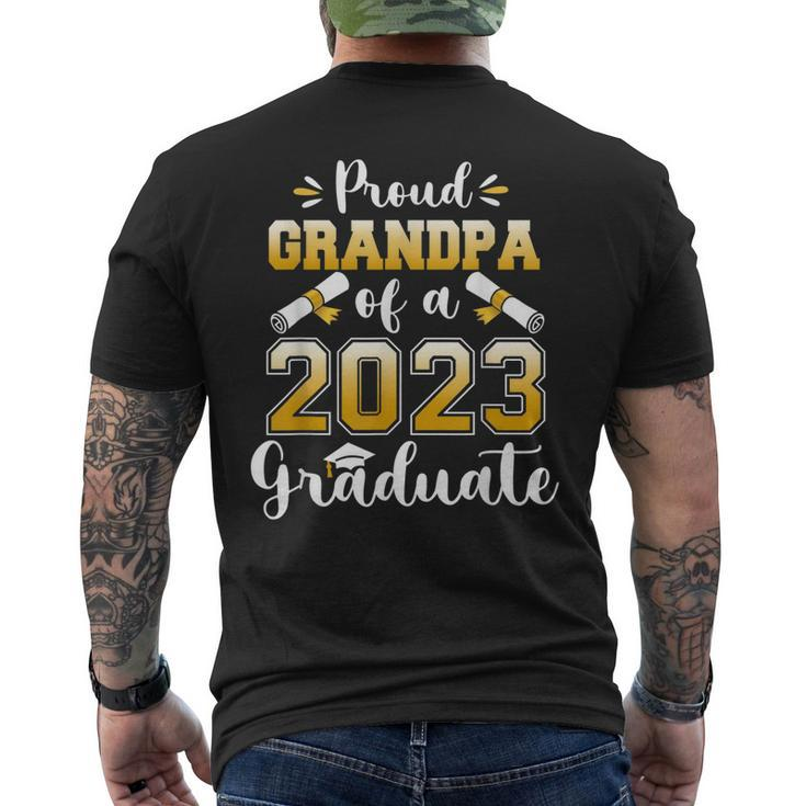 Proud Grandpa Of A Class Of 2023 Graduate Senior 23 Men's Back Print T-shirt