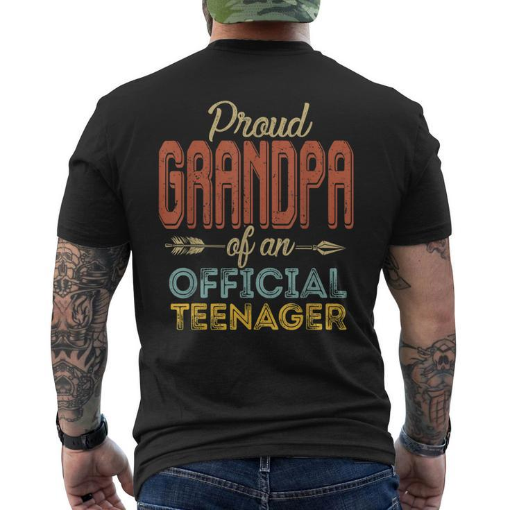 Proud Grandpa Of Official Nager 13Th Birthday 13 Years Men's Back Print T-shirt