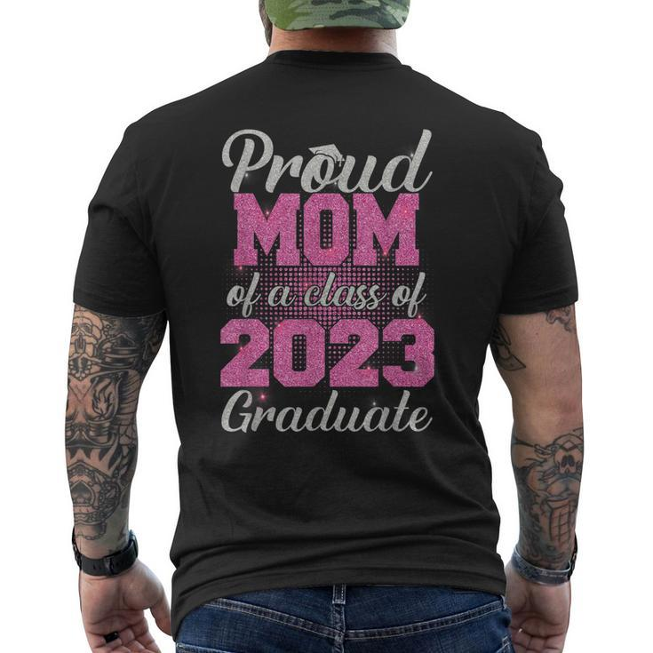 Proud Mom Of A Class Of 2023 Graduate Senior 23 Men's Back Print T-shirt