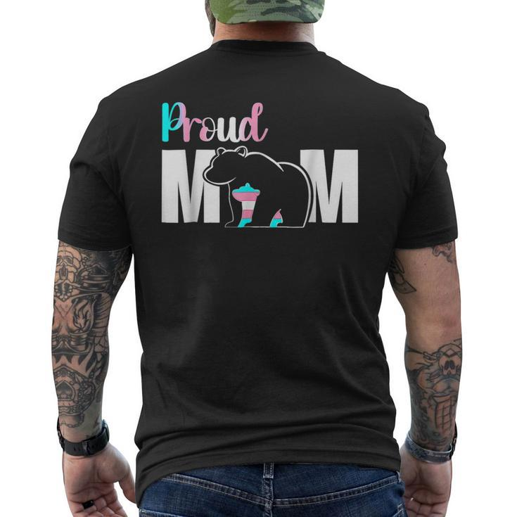 Proud Mom Transgender Lgbt Mama Bear Hug Love Men's Back Print T-shirt