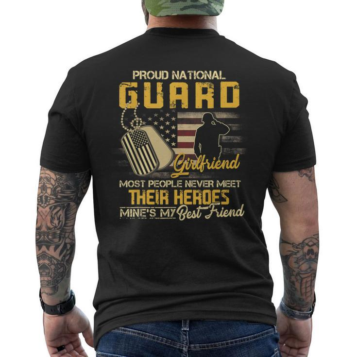 Proud National Guard Girlfriend Military Girlfriend Men's T-shirt Back Print