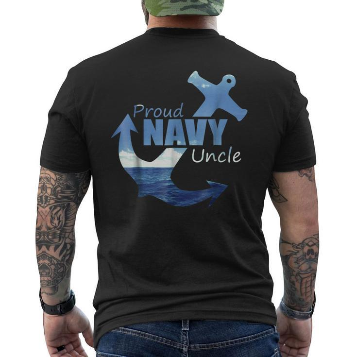 Proud Navy UncleBest Us Army Coming Home Men's Back Print T-shirt