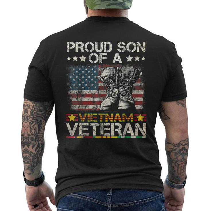 Proud Son Of Vietnam Veteran Us Flag V2 Men's T-shirt Back Print