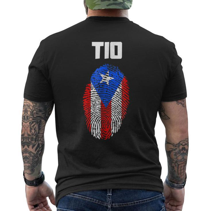 Puerto Rican Tio Uncle Puerto Rico Flag Latino Gift For Mens Mens Back Print T-shirt