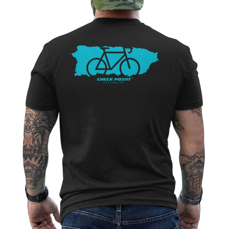 Puerto Rico Bike Cycling Men's Back Print T-shirt