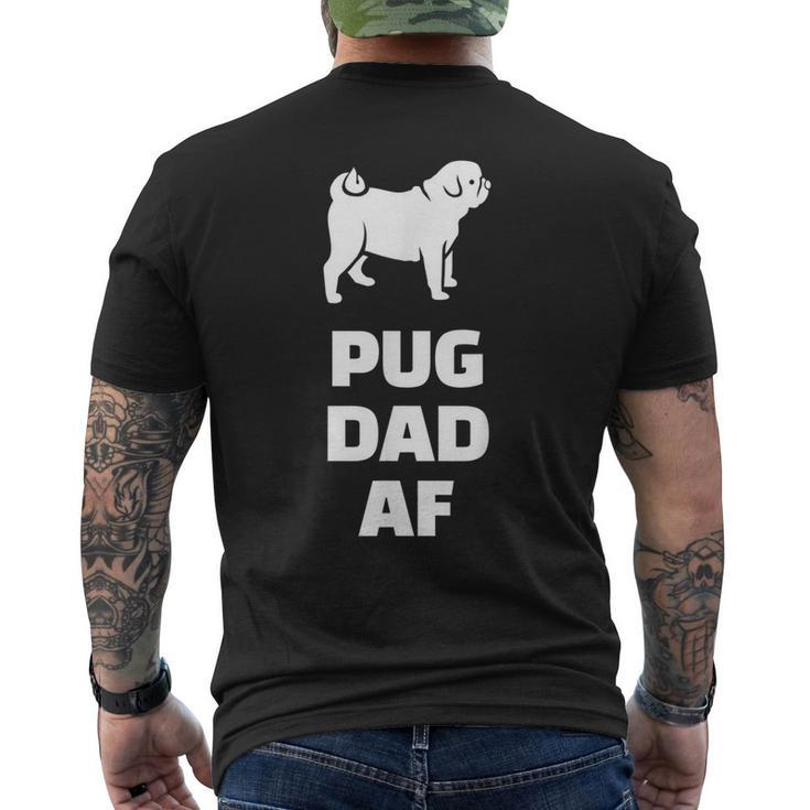 Pug Dad Af Pug Dad Men's Back Print T-shirt