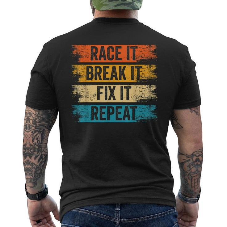 Race It Break It Fix It Repeat Car Turbo Men Woman Men's Back Print T-shirt