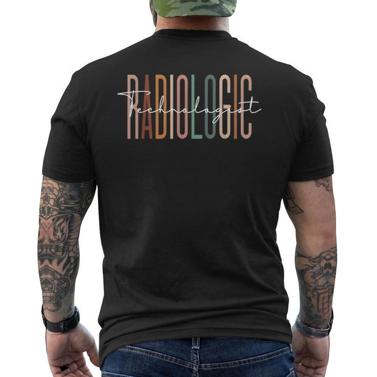Radiologic Technologist Radiology X-Ray Rad Tech Men's Back Print T-shirt