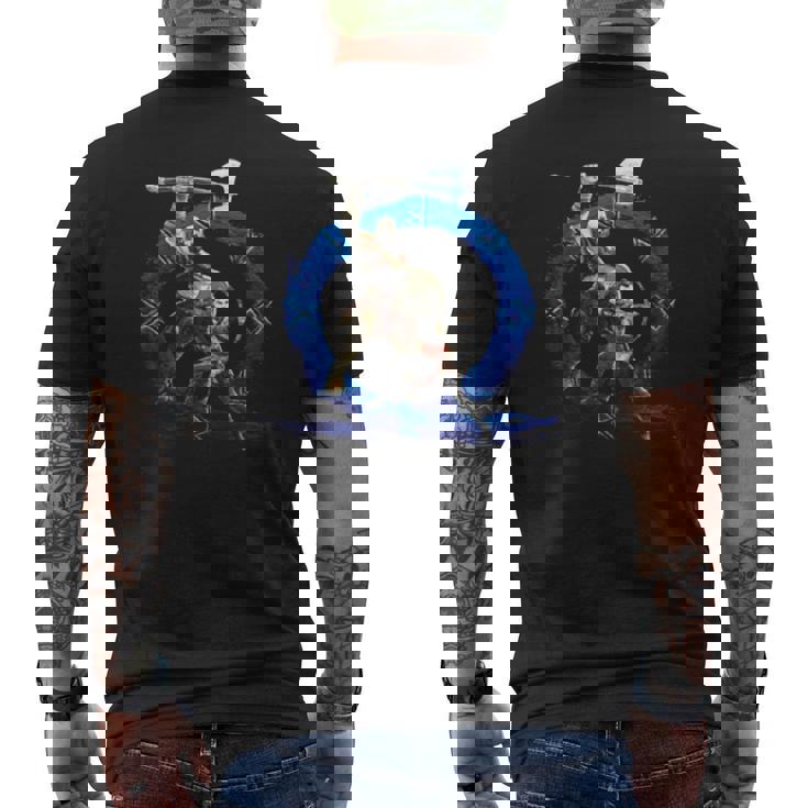 Ragnarok Kratos Dad Of Boy Perfect God Of War Men's Crewneck Short Sleeve Back Print T-shirt