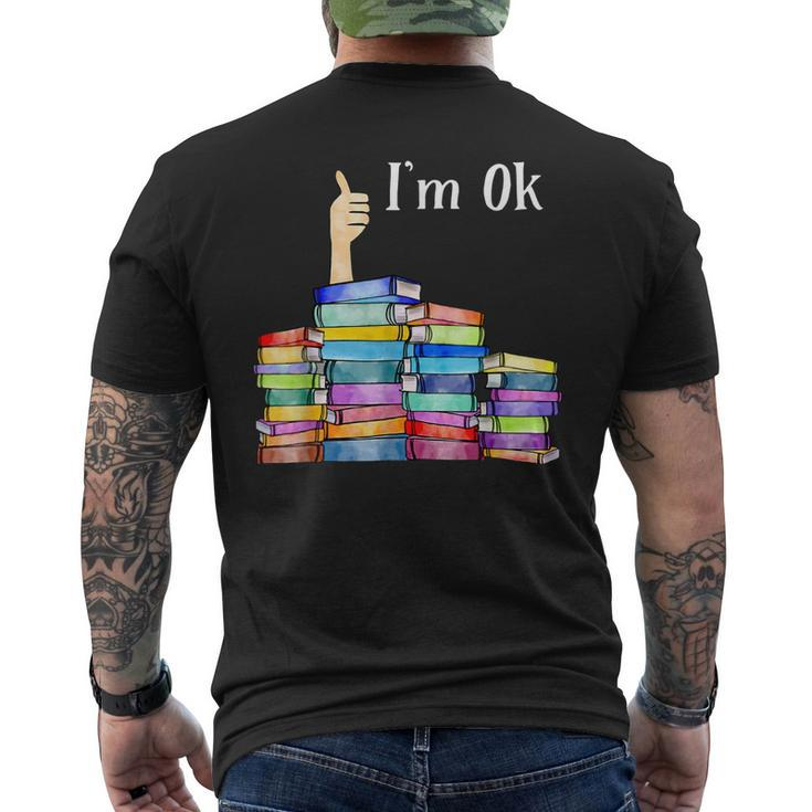 Reading Book Lovers Im Ok National Book Lovers Day Men's Back Print T-shirt