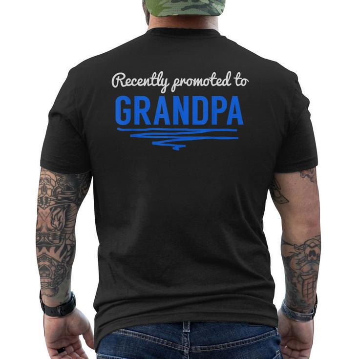 Recently Promoted To Grandpa Mens Back Print T-shirt