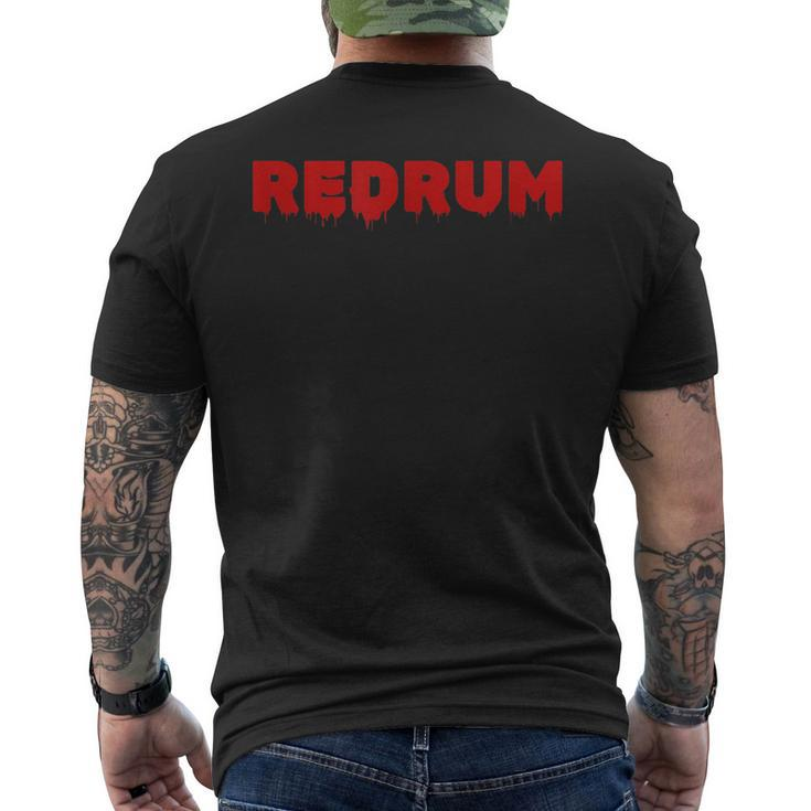 Redrum Horror Movie Quote Quick Halloween Costume Men's Back Print T-shirt