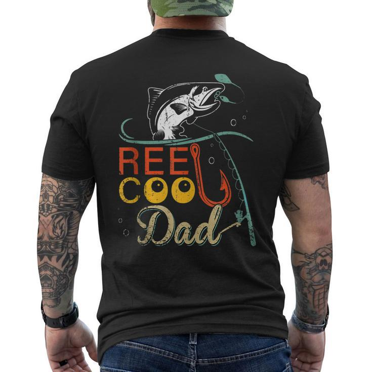 Reel Cool Dad Fishing Fathers Day Papa Daddy Men's T-shirt Back Print