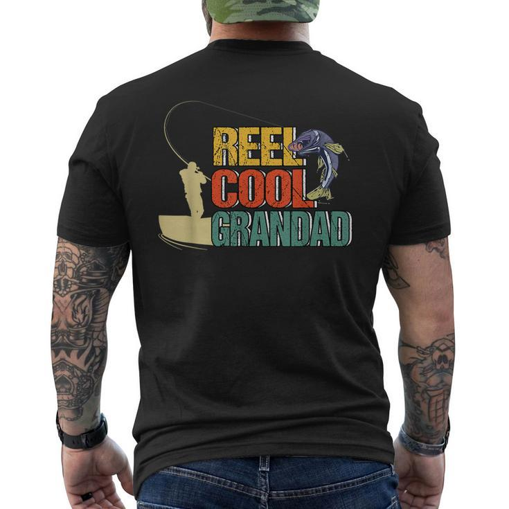 Reel Cool Grandad Fishermen Fishing Rod Angling Dad Gift For Mens Mens Back Print T-shirt