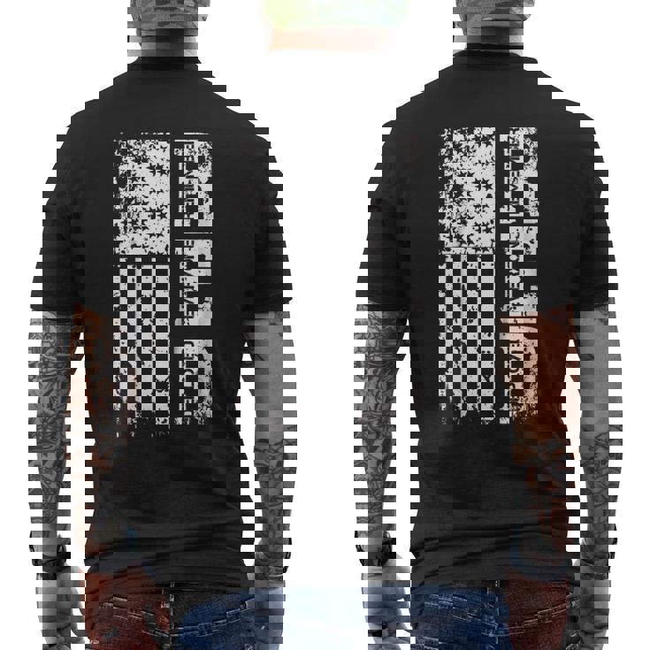 Remember Everyone Veteran Deployed Red Friday Men's Back Print T-shirt