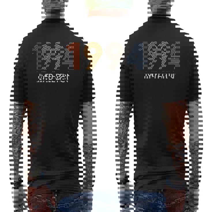 Retro 29 Years Vintage 1994 Limited Edition 29Th Birthday Men's Back Print T-shirt
