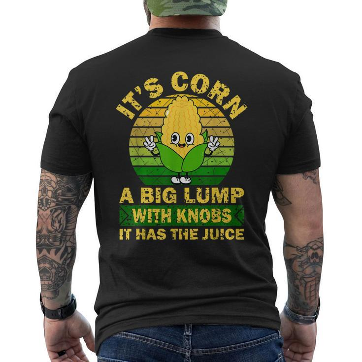 Retro Corn - It Has The Juice It’S Corn Men's Back Print T-shirt