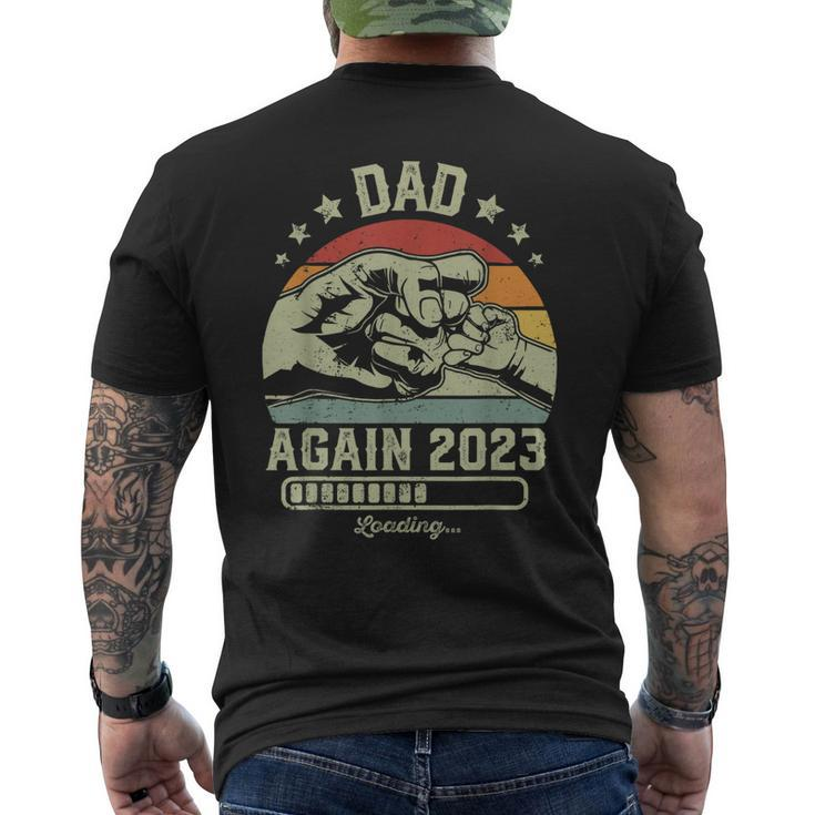 Retro Dad Again Est 2023 Loading Future New Vintage Men's T-shirt Back Print