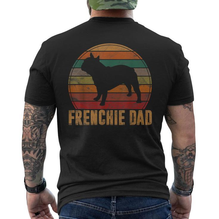 Retro French Bulldog Dad Dog Owner Pet Frenchie Father Men's T-shirt Back Print