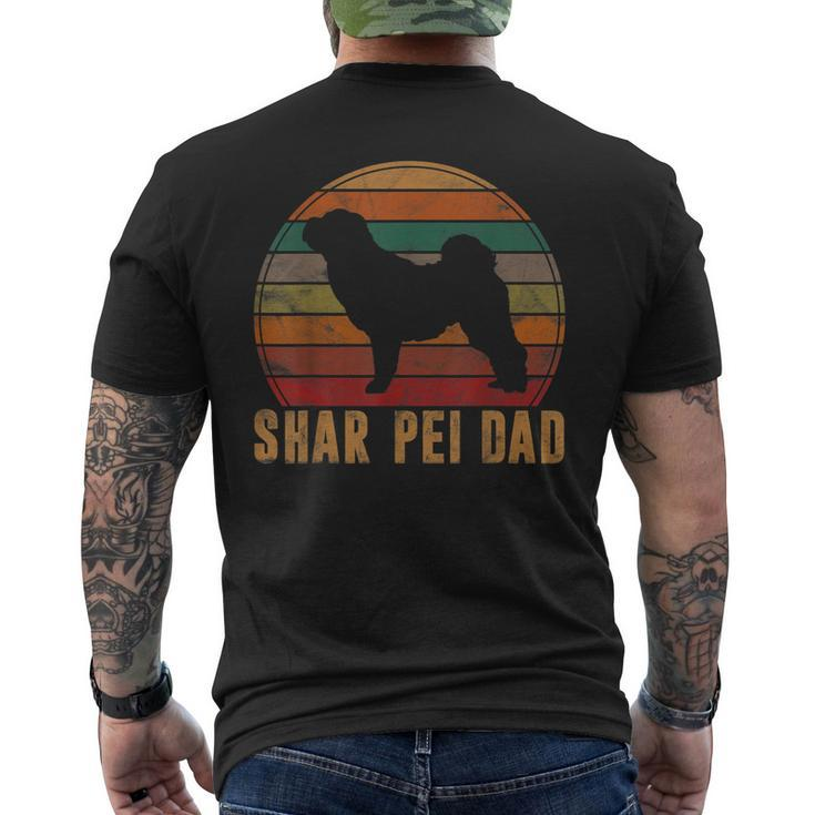 Retro Shar-Pei Dad Sharpei Daddy Dog Owner Pet Father Men's T-shirt Back Print