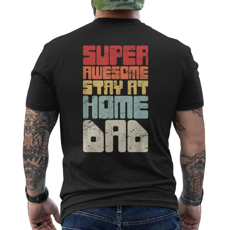 Retro Vintage Husband Stay At Home Dad Men's T-shirt Back Print