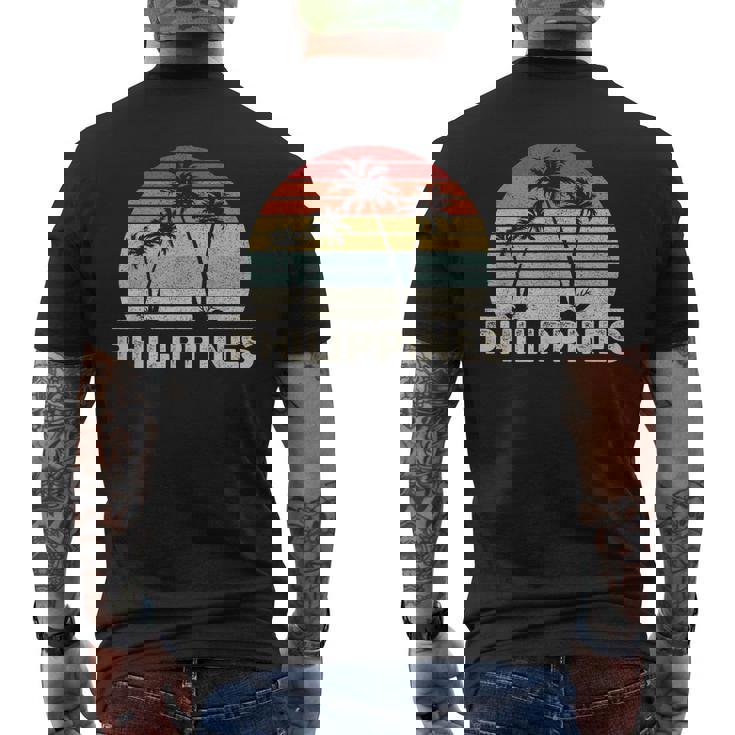 Retro Vintage Philippines Men's Back Print T-shirt