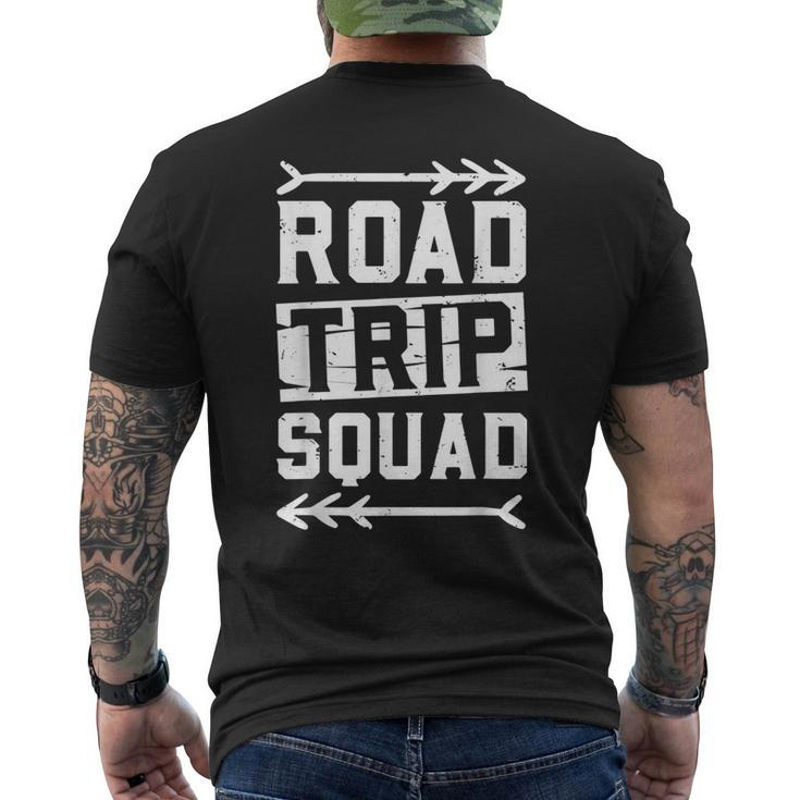 Road Trip Squad Car Motorbike Motorist Biker Travel Men's Back Print T-shirt