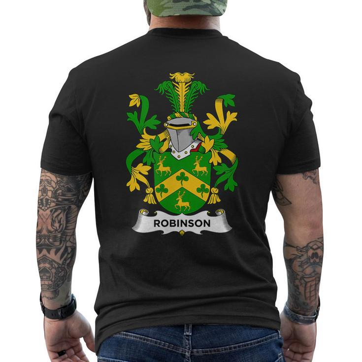 Robinson Coat Of Arms Family Crest Mens Back Print T-shirt - Seseable