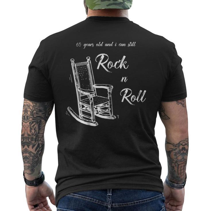 Rock & Roll 60 Year Old Birthday Shirts Men's Back Print T-shirt