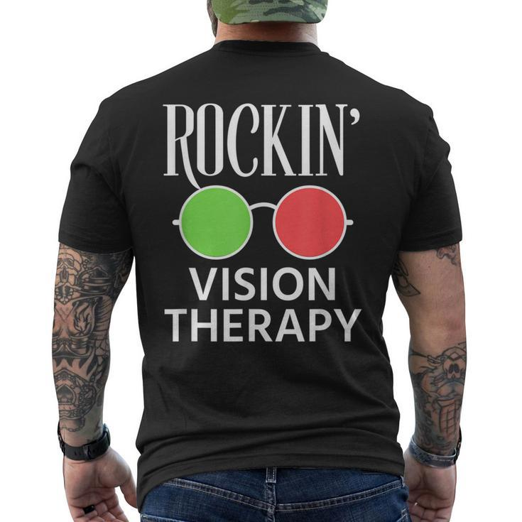 Rockin Vision Therapy Eye Optical Optician Optometry Glasses Men's Back Print T-shirt